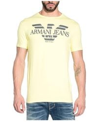 Armani Jeans - Logo Details T-Shirt - Lyst