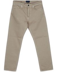 Stone Island - Logo Patch Straight-Leg Jeans - Lyst