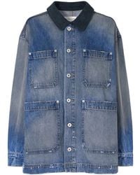 SLVRLAKE Denim - Long-Sleeved Denim Jacket - Lyst