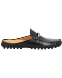 Tod's - Logo Engraved Slip-On Sandals - Lyst