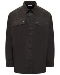 Off-White c/o Virgil Abloh - Button-Up Long-Sleeved Jacket - Lyst