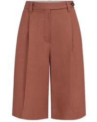 Brunello Cucinelli - Pleated Bermuda Shorts - Lyst