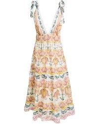 FARM Rio - Multi-Colored Sleeveless Dress - Lyst