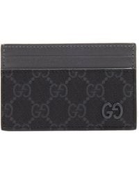 Gucci - Gg Supreme Card Holder - Lyst