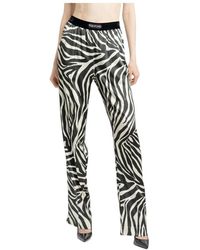 Tom Ford - Zebra-Print Logo Waistband Trousers - Lyst