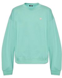 Versace - Cotton Embroidered-Logo Sweatshirt - Lyst