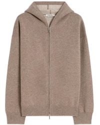 Max Mara - Logo-Intarsia Zip-Up Hoodie - Lyst