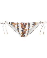 Tory Burch - Floral Print Bikini Bottoms - Lyst