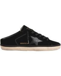 Golden Goose - Superstar Lace-Up Velvet Sabots - Lyst