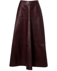 Altuzarra - Varda Leather Maxi Skirt - Lyst