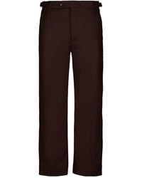 Bode - Bramble Side Buckle Straight-Leg Trousers - Lyst