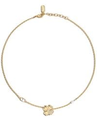 Dior - Cd Pearly Clover Necklace - Lyst