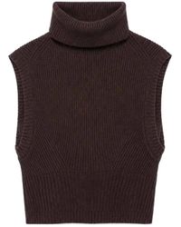 Jonathan Simkhai - Sleeveless High-Neck Knit Top - Lyst