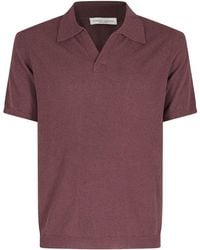 Roberto Collina - Short-Sleeved Polo Shirt - Lyst