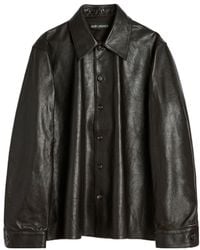 Our Legacy - Welding Boxy Leather Shirt - Lyst