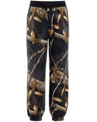 Moose Knuckles - Graphic-Print Fleece Track Pants - Lyst