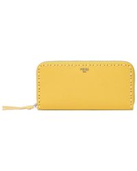 Fendi - Selleria Zip Around Large Wallet - Lyst