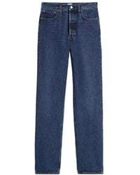 TOTEME - Totême Logo Patch High-Waisted Jeans - Lyst