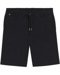 BOSS - Linen-Blend Shorts - Lyst
