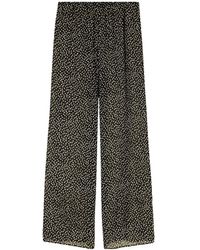 Nili Lotan - Polka Dot Straight Leg Pants - Lyst