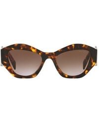 Prada - Eyewear Logo-Printed Angular-Frame Sunglasses - Lyst