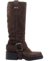 Vic Matié - Squared Toe Heeled Boots - Lyst