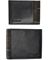 Barbour - Logo Embossed Bi-Fold Wallet Card Holder Set - Lyst