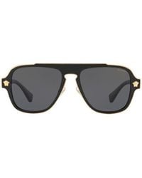 Versace - Logo Sunglasses - Lyst