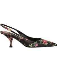 Dolce & Gabbana - Lollo Floral Heeled Pumps - Lyst
