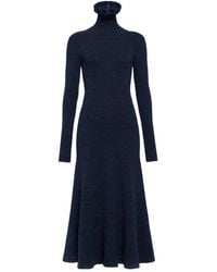 Alaïa - Alaïa Tweed Knitted High-Neck Dress - Lyst
