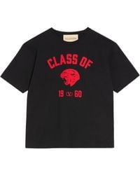 Valentino - Panther-Print Cotton T-Shirt - Lyst