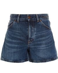 Chloé - Chloé High Waist Denim Shorts - Lyst