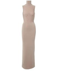 Nensi Dojaka - Gwyneth Knitted Corset Maxi Dress - Lyst