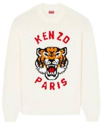 KENZO - Lucky Tiger Knitted Jumper - Lyst