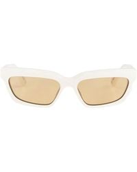 Jacquemus - Salon Angular Rectangle Frame Sunglasses - Lyst