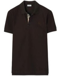 Burberry - Ekd Embroidered Short Sleeved Polo Shirt - Lyst