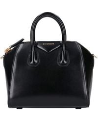 Givenchy - Mini Antigona Patent-Leather Top-Handle Tote Bag - Lyst
