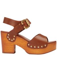 Chloé - Chloé Jeannette Wedge Clogs - Lyst