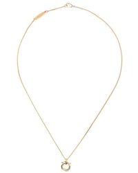 Ferragamo - Ferragamo Gancini Pendant Necklace - Lyst