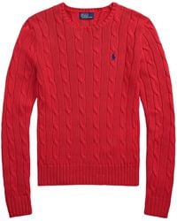 Polo Ralph Lauren - Cable-Knit Knitted Jumper - Lyst