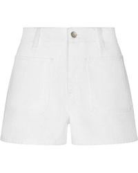Dolce & Gabbana - Logo Plaque Denim Shorts - Lyst