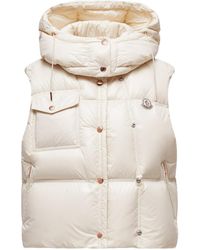 Moncler - Pario Logo Patch Hooded Padded Gilet - Lyst