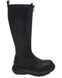 McQueen - Tread Slick Front-Zipped Boots - Lyst