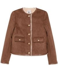 Semicouture - Button Long-Sleeved Casual Jacket - Lyst