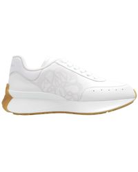 McQueen - Logo Detailed Low-Top Sneakers - Lyst