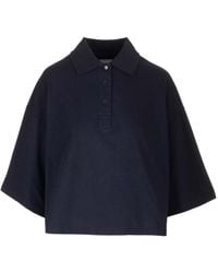 Bottega Veneta - Cropped Cotton Piqué Polo - Lyst