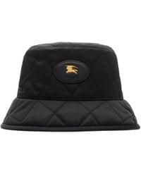 Burberry - Logo Patch Quilted Bucket Hat - Lyst