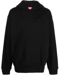 DIESEL - S-Macs Logo-Embroidered Hoodie - Lyst