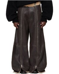 Lu'u Dan - Zippered Grained Sheepskin Pants - Lyst