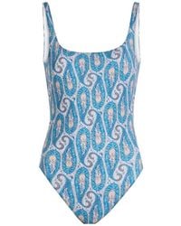 Etro - Paisley-Pattern One-Piece Swimsuit - Lyst